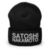 SATOSHI NAKAMOTO Cuffed Beanie (Embroidered)