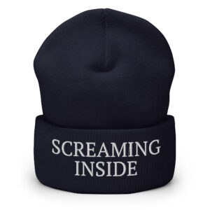 Alternative view of SCREAMING INSIDE Beanie