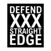 DEFEND XXX STRAIGHT EDGE Sticker
