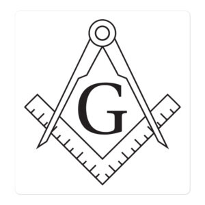 Freemasonry Square & Compass logo sticker