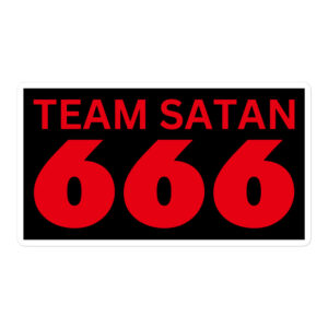 TEAM SATAN 666 Sticker