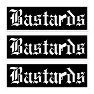BASTARDS Gun Sticker Pack