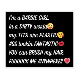 BARBIE GIRL XXX Sticker