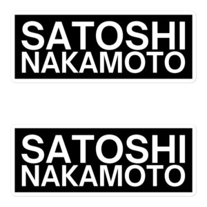 SATOSHI NAKAMOTO Sticker Pack