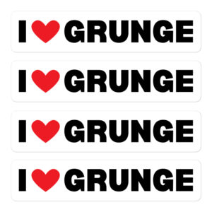 I LOVE GRUNGE Sticker Pack | Pearl Jam Eddie Vedder