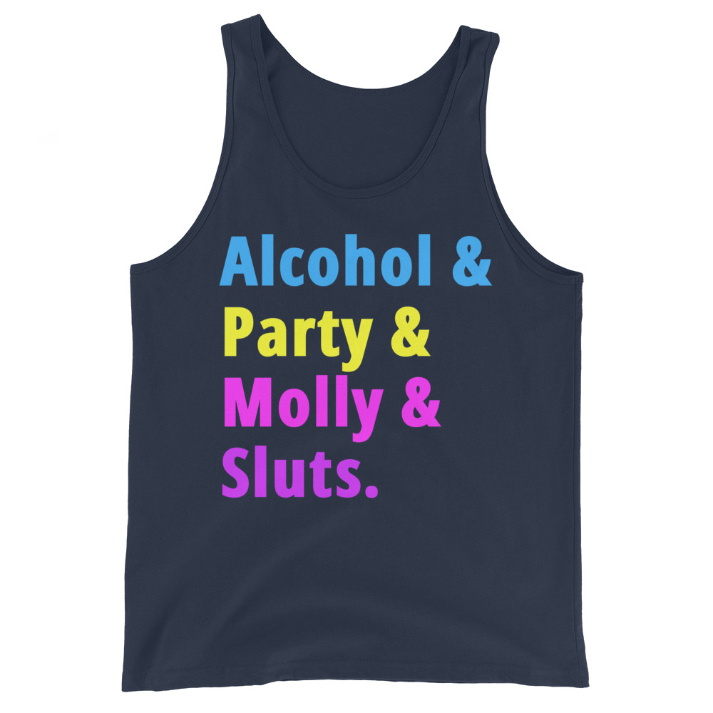 Alcohol Party Molly Sluts Tank Top