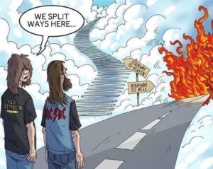 stairway to heaven highway to hell meme