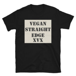 VEGAN STRAIGHT EDGE XVX T-Shirt (Square logo)