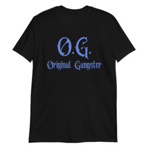 O.G. Original Gangster (in royal blue letters) T-Shirt