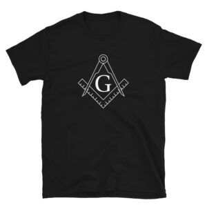 Freemasonry Square & Compass logo Black T-Shirt