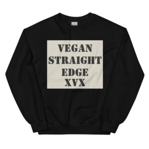 VEGAN STRAIGHT EDGE XVX Sweatshirt (Square Logo)