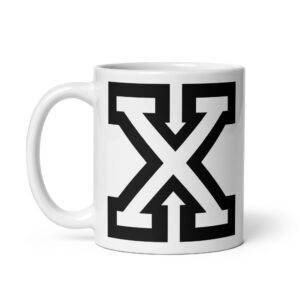 Big X Straight Edge coffee mug