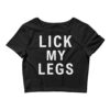 PJ Harvey LICK MY LEGS Crop Top