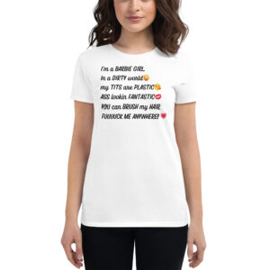 BARBIE GIRL XXX Women's T-Shirt (White)