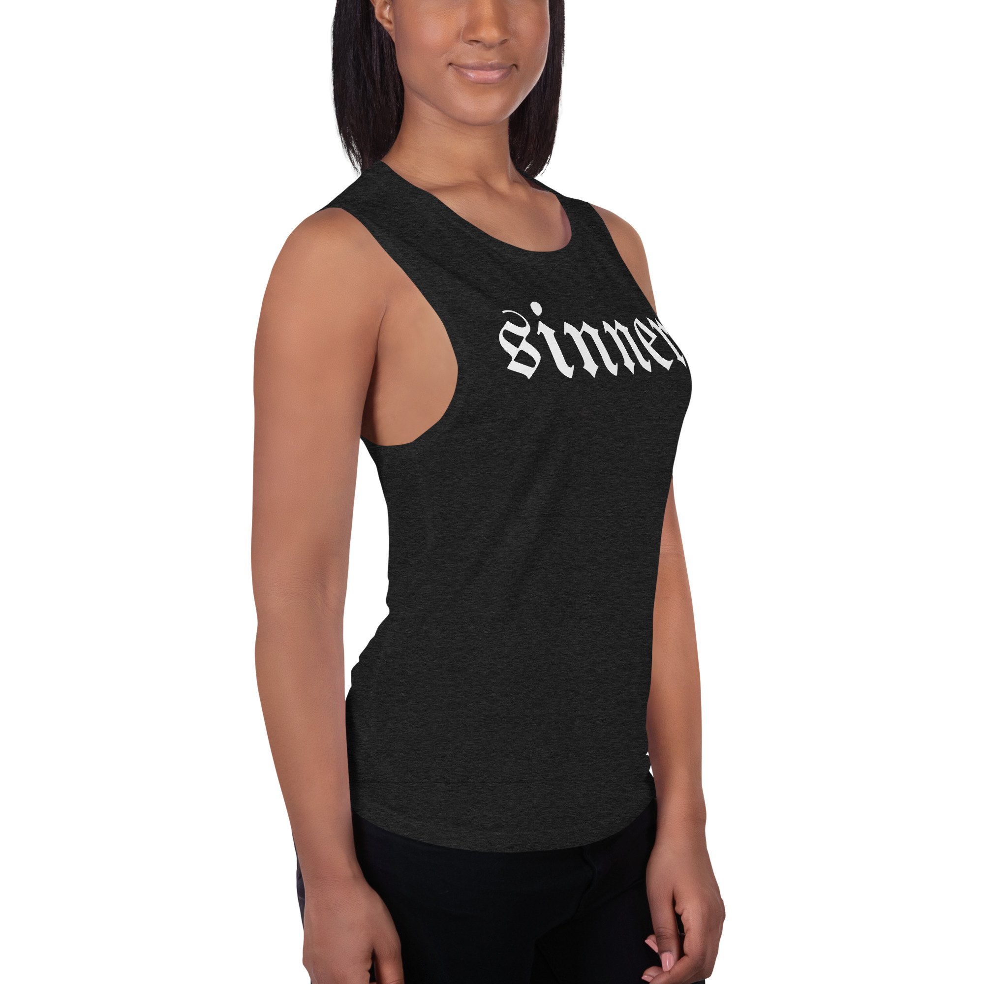 SINNER Ladies’ Muscle Tank - Image 3