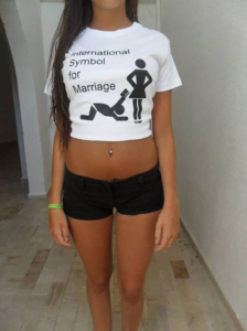 Funny Marriage T-Shirt - International Symbol for Marriage