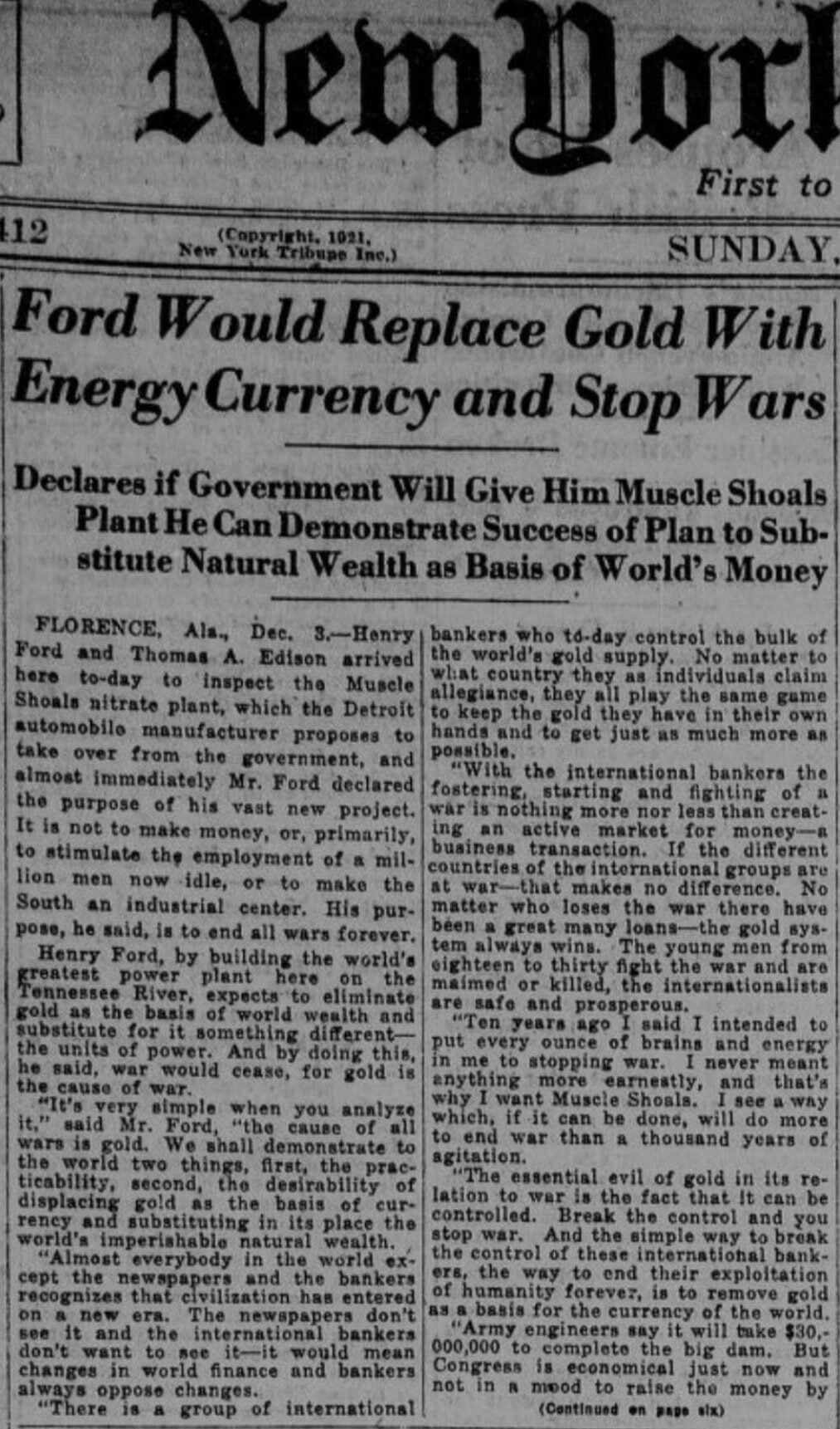 Henry Ford Bitcoin creator