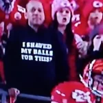 I SHAVED MY BALLS FOR THIS hoodie at a football game