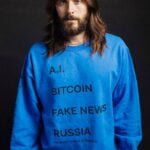 Jared Leto 'AI BITCOIN FAKE NEWS RUSSIA Four Hot Topics In America' shirts