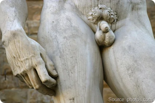 Statue penis micropenis