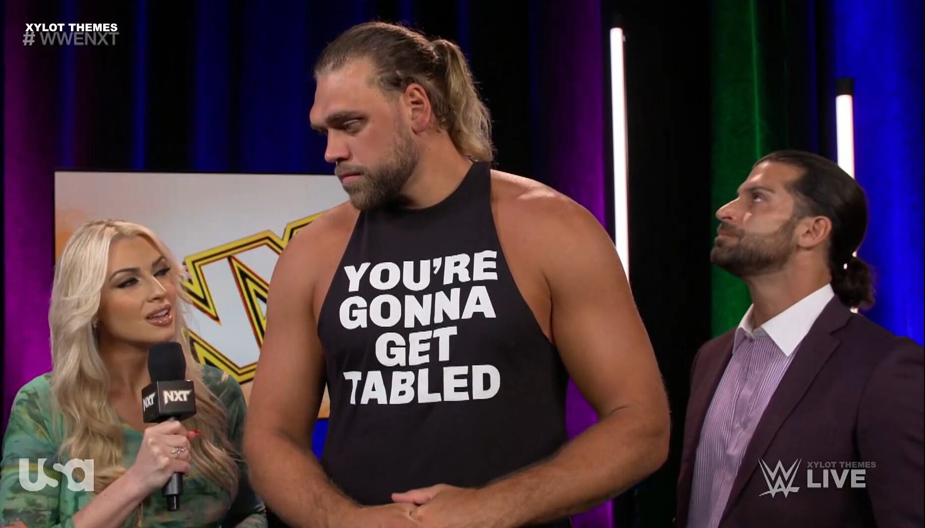 Von Wagner's shirt You're Gonna Get Tabled nxt wwe