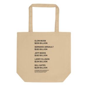 FIVE RICHEST PEOPLE Labor Day Eco Tote Bag