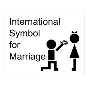International Symbol for Marriage sticker
