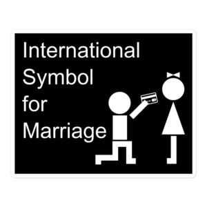 International Symbol for Marriage sticker