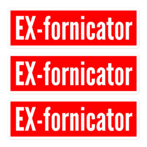 EX-Fornicator sticker pack