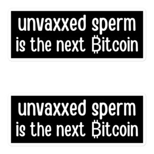Unvaxxed Sperm is the next Bitcoin Sticker Pack