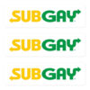 SUBGAY Sticker Pack