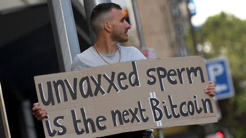 unvaxxed sperm is the next Bitcoin covid-19