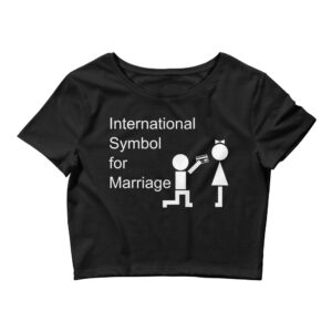 International Symbol for Marriage Crop Top