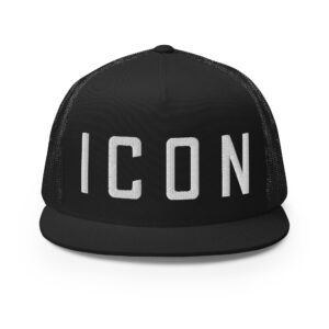 ICON Flat Brim Trucker Hat (Embroidered)