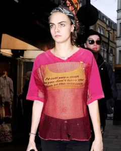 Cara Delevingne 'I’d call you a cunt but you don’t have the depth or the warmth' shirt