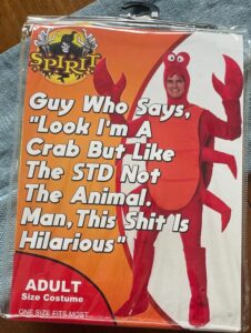 Crab STD Halloween Costume