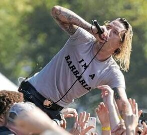 I'm A Barbarian t-shirt as worn by Jami Morgan, singer of Code Orange