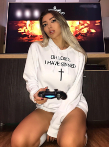 KFC quesadillas meme girl Oh Lord I Have Sinned hoodie