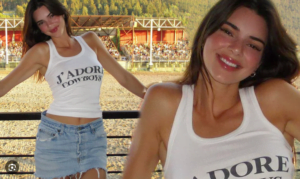 Kendall Jenner J'adore Cowboys tank top