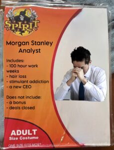 Morgan Stanley Analyst Halloween Spirit Costume
