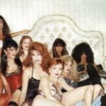 Slash with groupies Guns N Roses