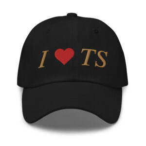 I HEART TS Dad hat (Embroidered)