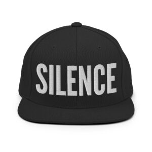 SILENCE Flat Brim Hat (Embroidered)