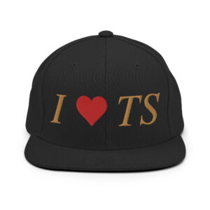 I HEART TS Snapback Hat (Embroidered)