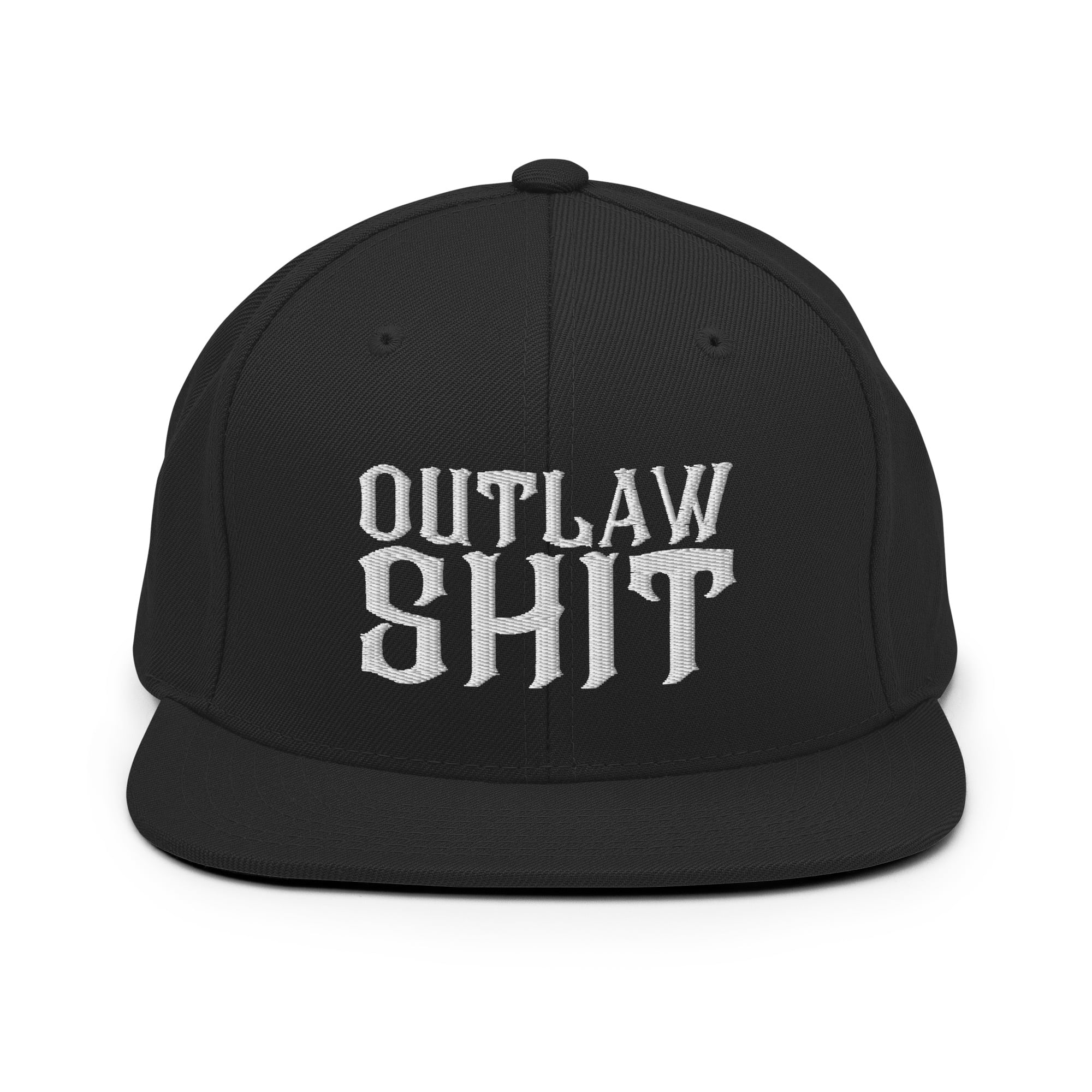 OUTLAW SHIT Snapback Hat (Embroidered)