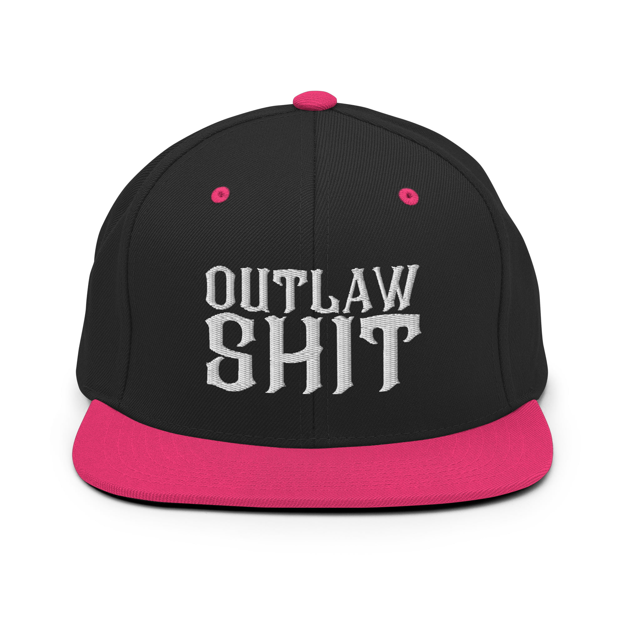 OUTLAW SHIT Snapback Hat (Embroidered) - Image 6