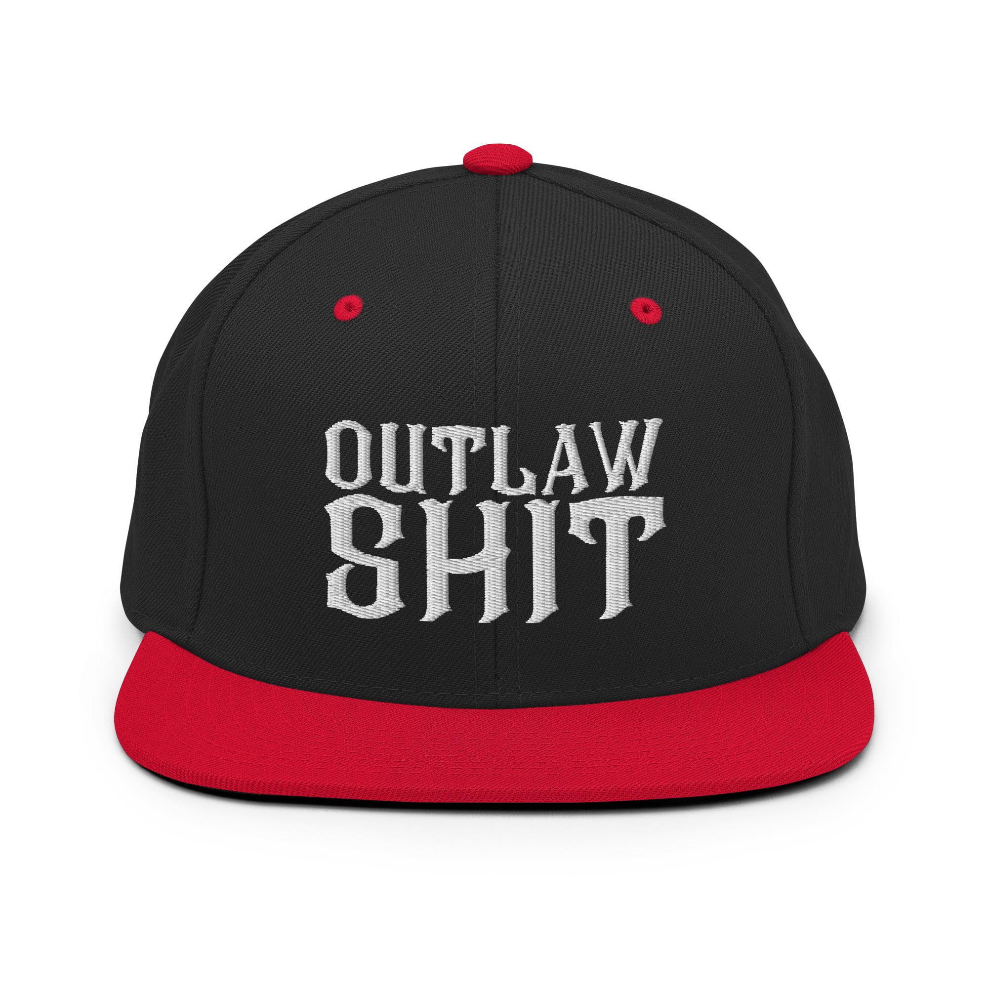 OUTLAW SHIT Snapback Hat (Embroidered) - Image 5