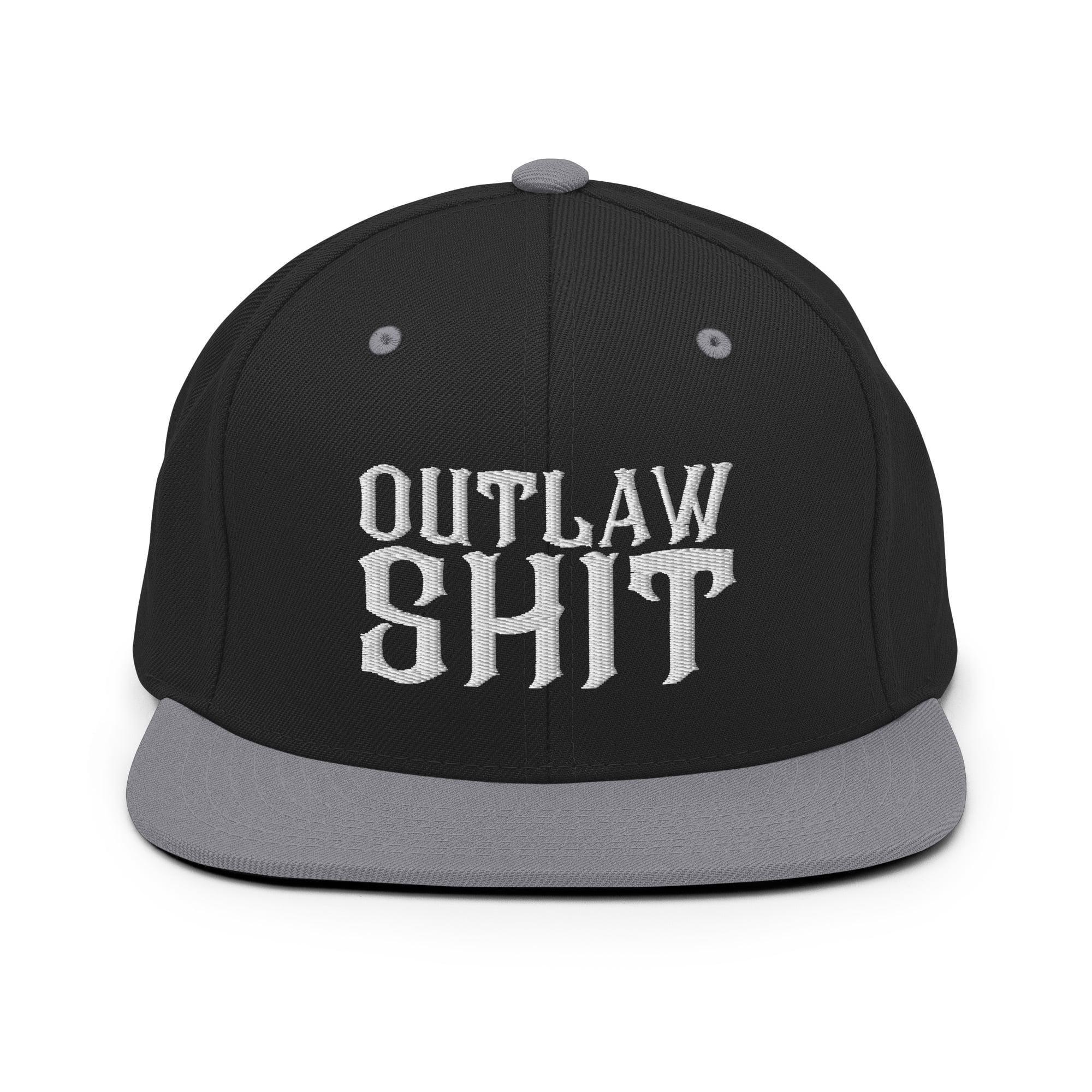 OUTLAW SHIT Snapback Hat (Embroidered) - Image 8