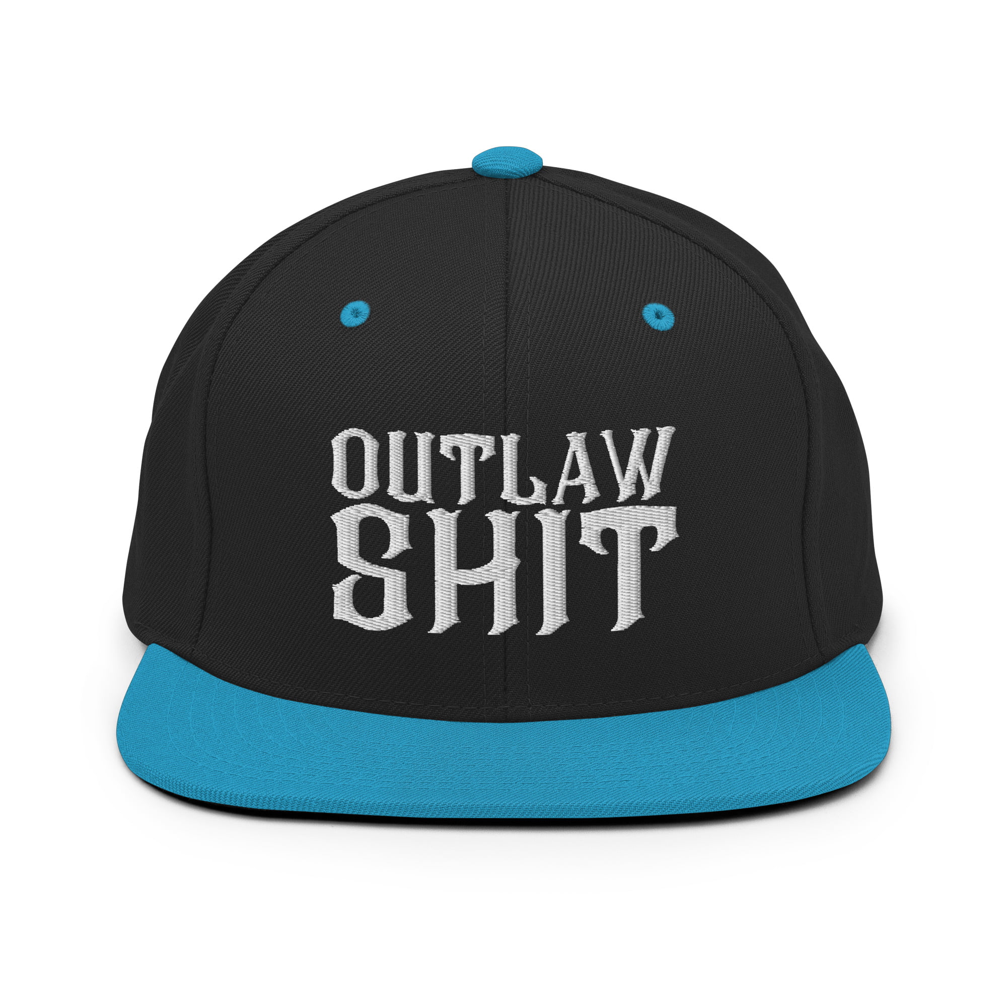 OUTLAW SHIT Snapback Hat (Embroidered) - Image 7