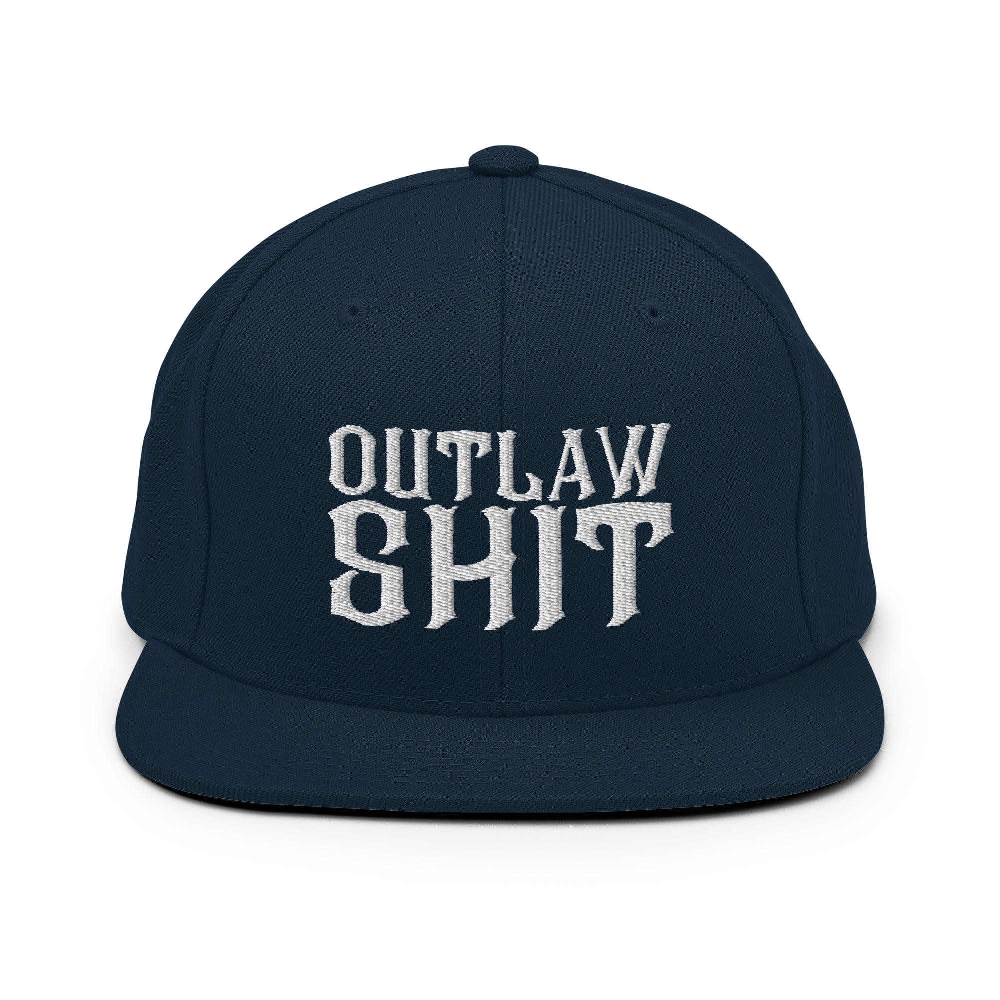 OUTLAW SHIT Snapback Hat (Embroidered) - Image 4